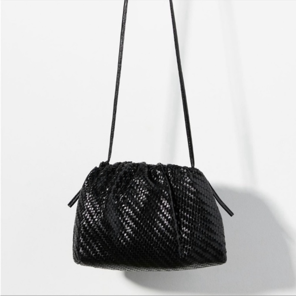 Anthropologie Frankie Woven Clutch Chain Strap